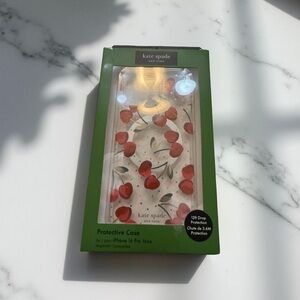 Kate Spade iPhone 16 Pro Max Case Cherry Print | MagSafe New (Box cornerDamage)